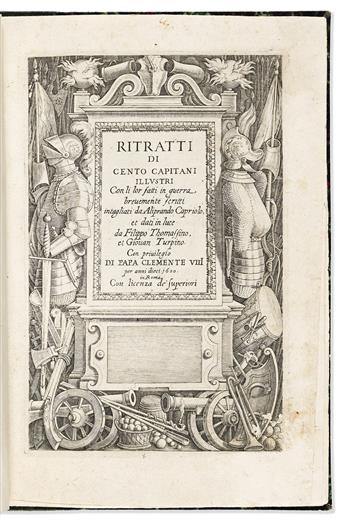 Capriolo, Aliprando (fl. 1575-1599) Ritratti di Cento Capitani Illustri.